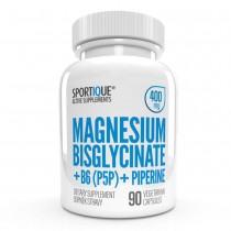 Sportique Magnesium Bisglycinate+B6+Piperin 400 mg